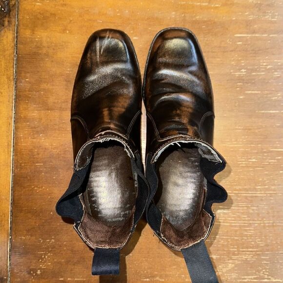 Dexter USA 11 Men’s Chelsea Genuine Leather Slip on Pull on Ankle Boots - Picture 8 of 12